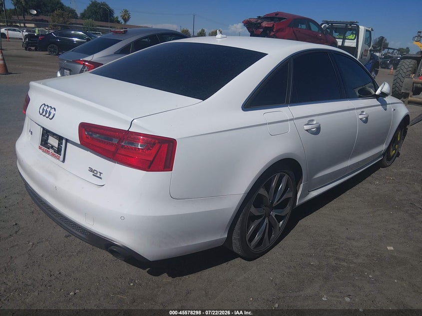Vin: wauhgafc4dn007416, lot: 46076651, audi a6 3.0t premium 20134