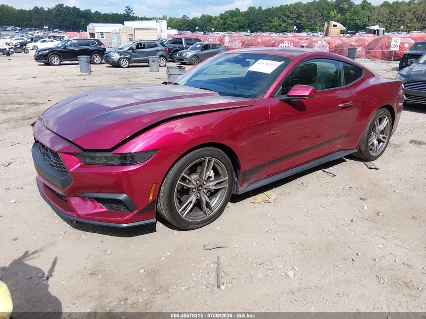 2025 Ford Mustang Ecoboost Fastback, Front End, IAAI, VIN 1FA6P8TH6S5126221 — photo 2