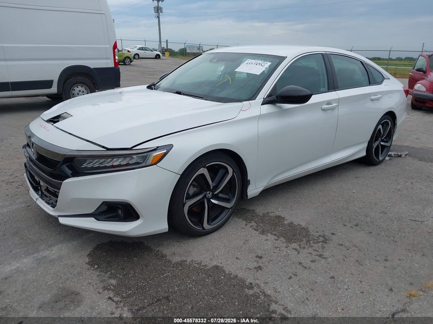 Vin: 1hgcv1f43na001256, lot: 46076685, honda accord sport special edition 20222