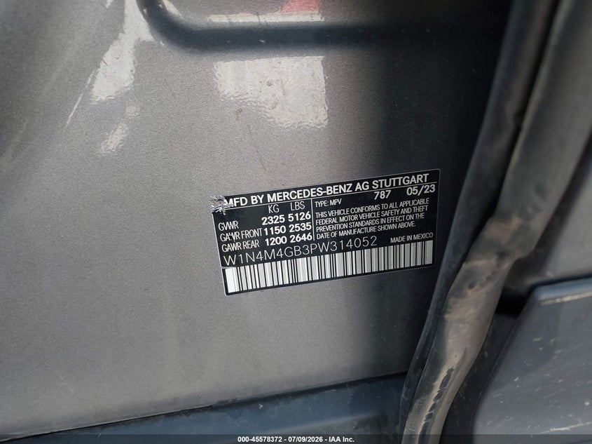 2023 Mercedes-Benz Glb 250 VIN: W1N4M4GB3PW314052 Lot: 45578372