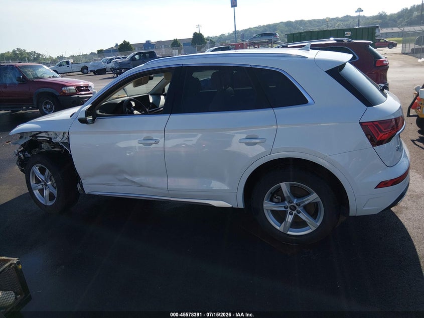 2022 Audi Q5 Premium 40 Tfsi Quattro S Tronic VIN: WA1ABAFY6N2124426 Lot: 45578391