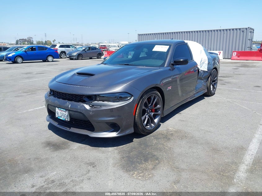 Vin: 2c3cdxgj0ph518984, lot: 46076888, dodge charger scat pack 20232