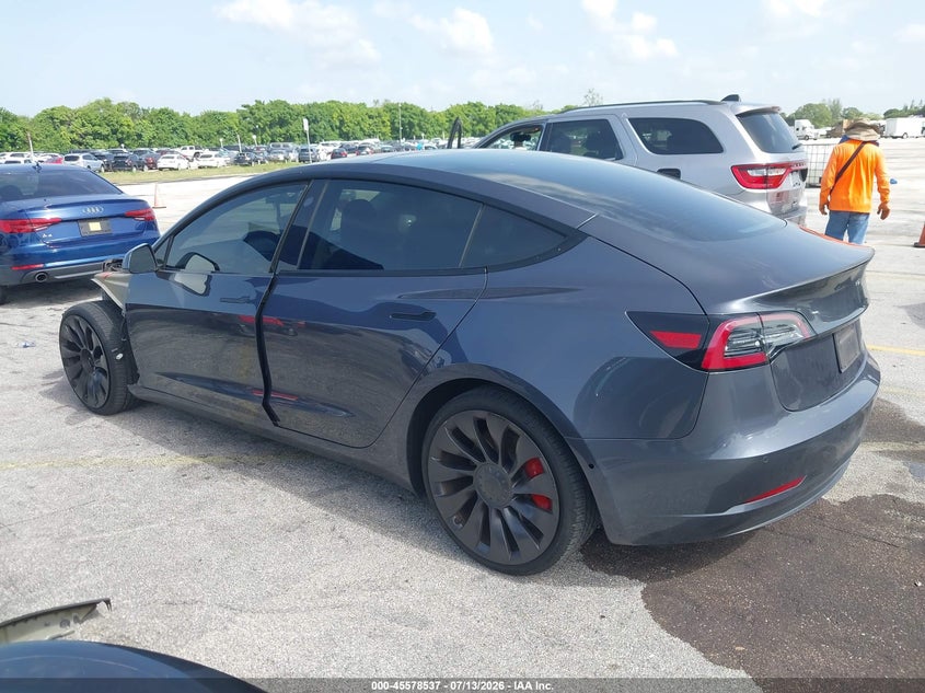 2022 TESLA MODEL 3 auction photo 3