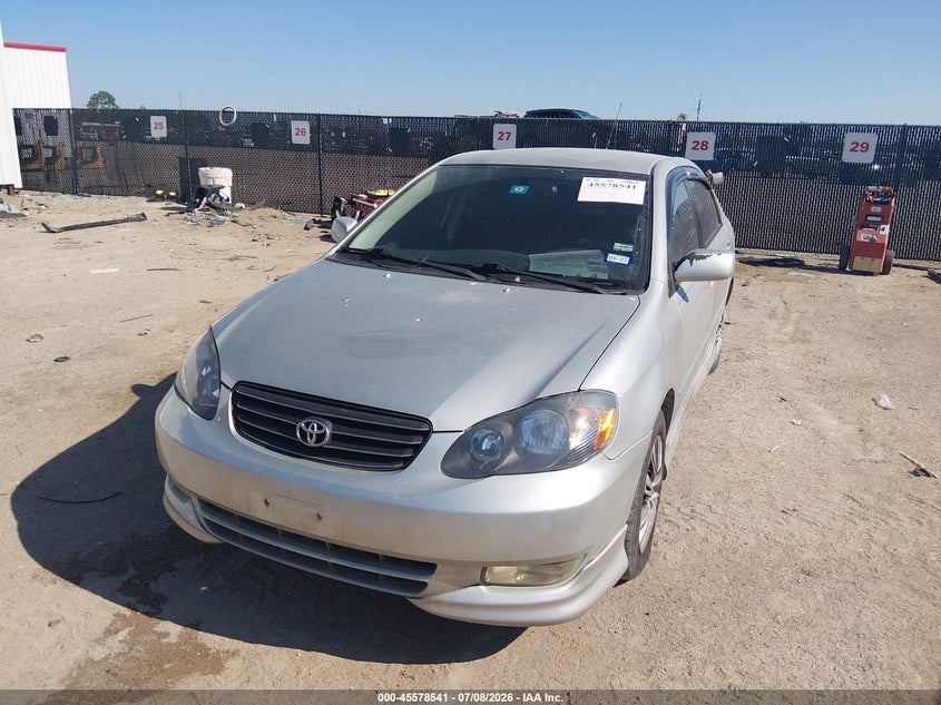 2003 Toyota Corolla, Rear, IAAI, VIN 1NXBR32E03Z100519 — photo 2
