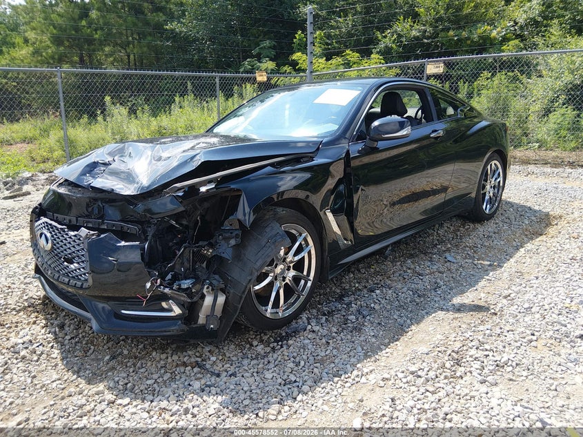 2018 Infiniti Q60, Удар спереду, IAAI, VIN JN1CV7EK3JM200112 — фото 2