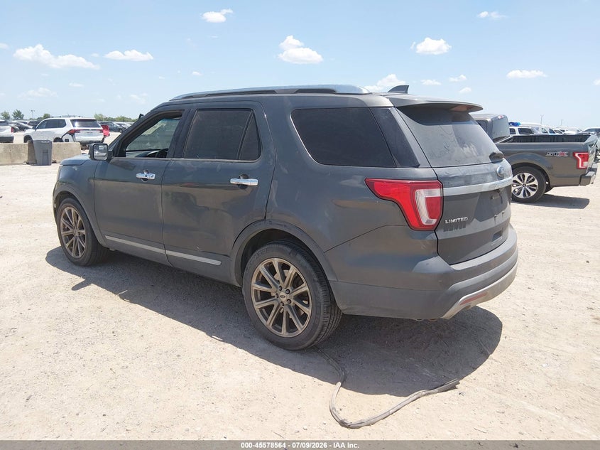 Vin: 1fm5k7f87ggc50063, lot: 46076916, ford explorer limited 20163