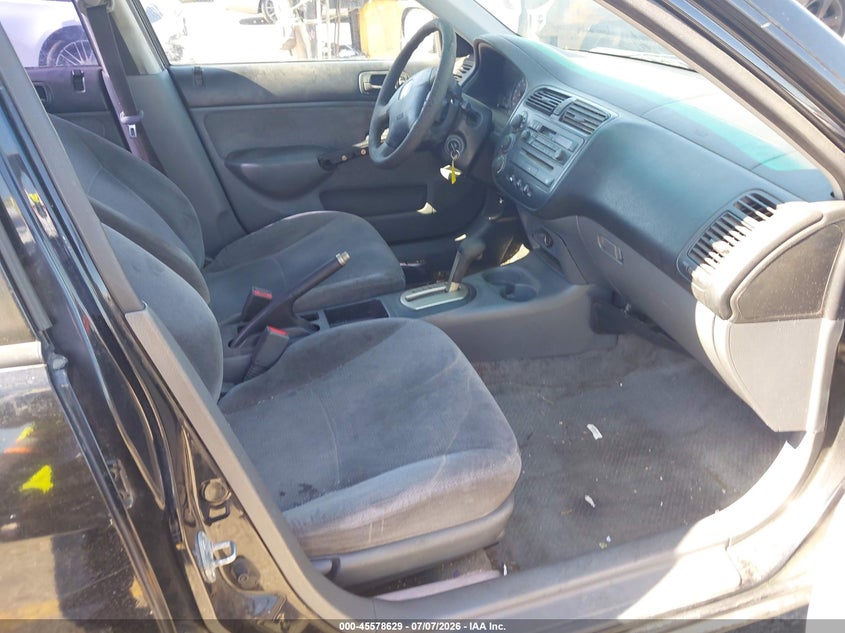 2001 HONDA CIVIC VIN 2HGES16591H612785 nuotrauka 5