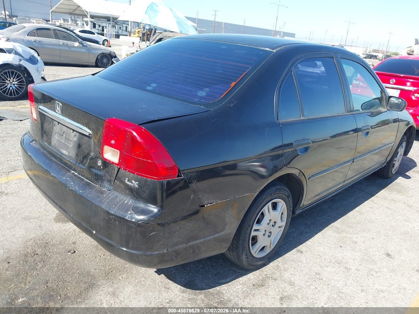 2001 HONDA CIVIC VIN 2HGES16591H612785 nuotrauka 6