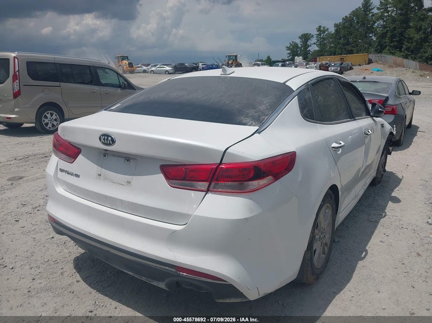 Vin: 5xxgt4l31gg033780, lot: 46077045, kia optima lx 20164