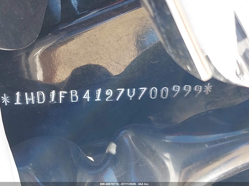 2007 Harley-Davidson Flhr VIN: 1HD1FB4127Y700999 Lot: 45578710