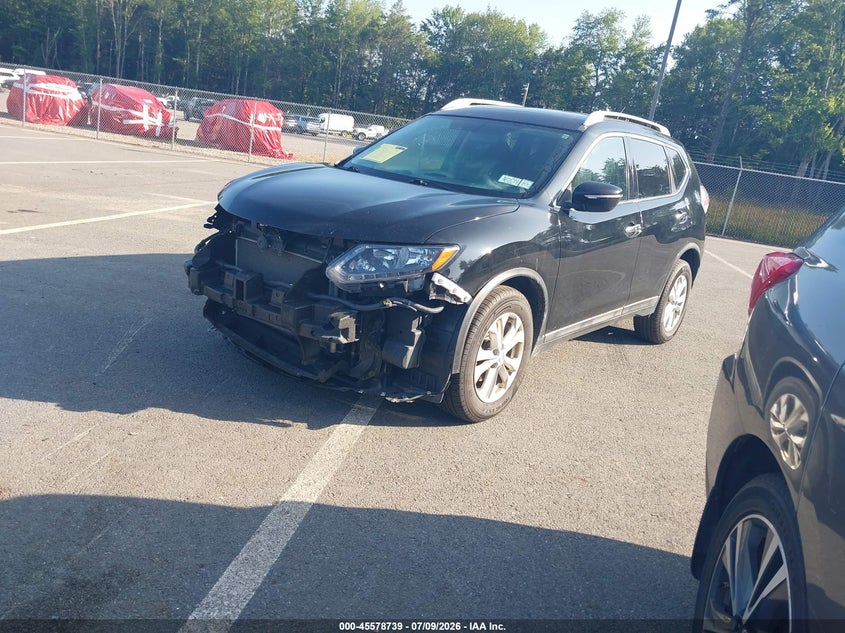 2015 Nissan Rogue, Front End, IAAI, VIN 5N1AT2MVXFC885016 — photo 2