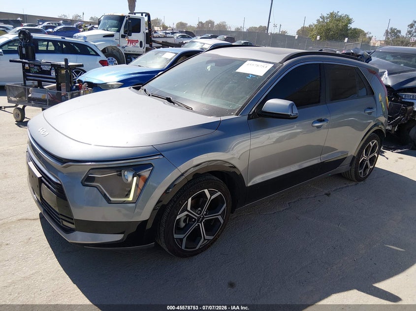 Vin: kndcr3le4p5043488, lot: 46077106, kia niro ex touring 20232