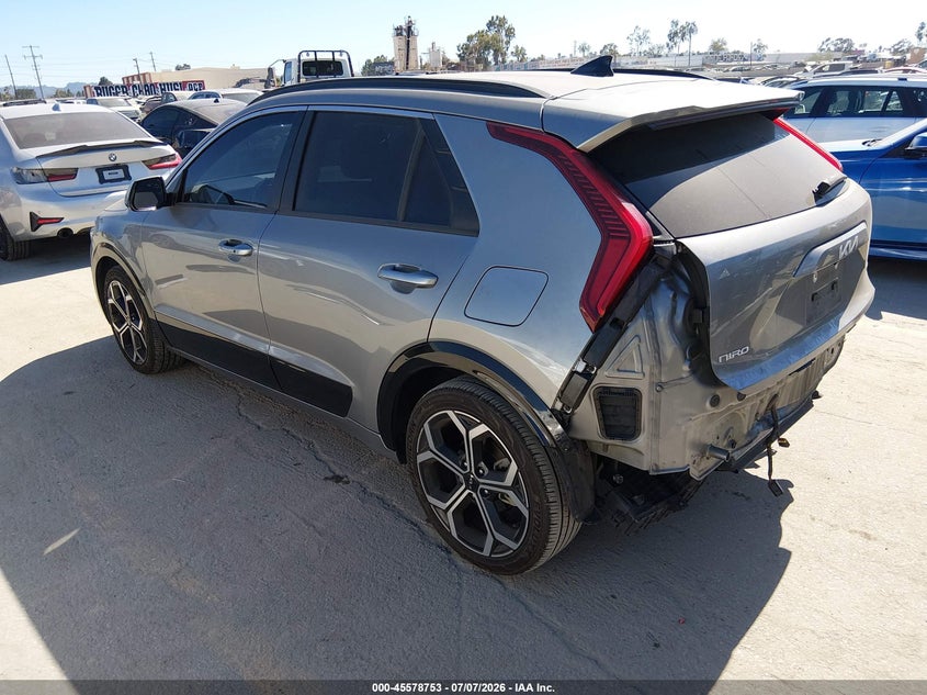 Vin: kndcr3le4p5043488, lot: 46077106, kia niro ex touring 20233