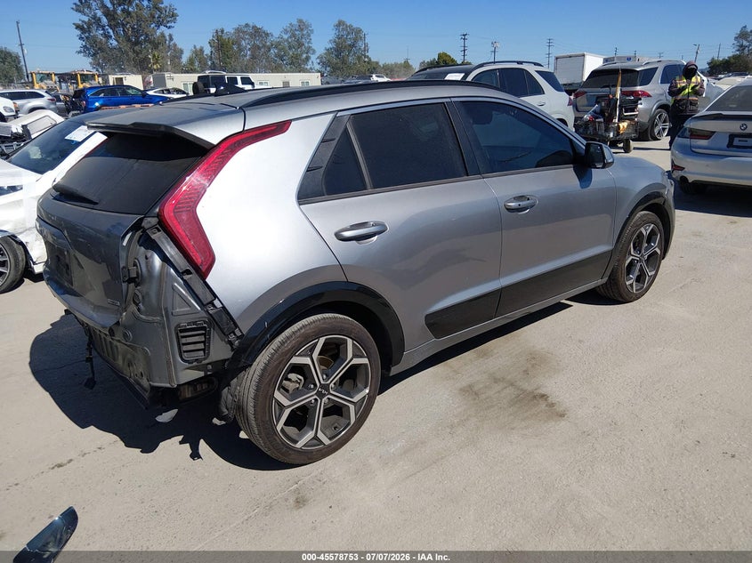 Vin: kndcr3le4p5043488, lot: 46077106, kia niro ex touring 20234