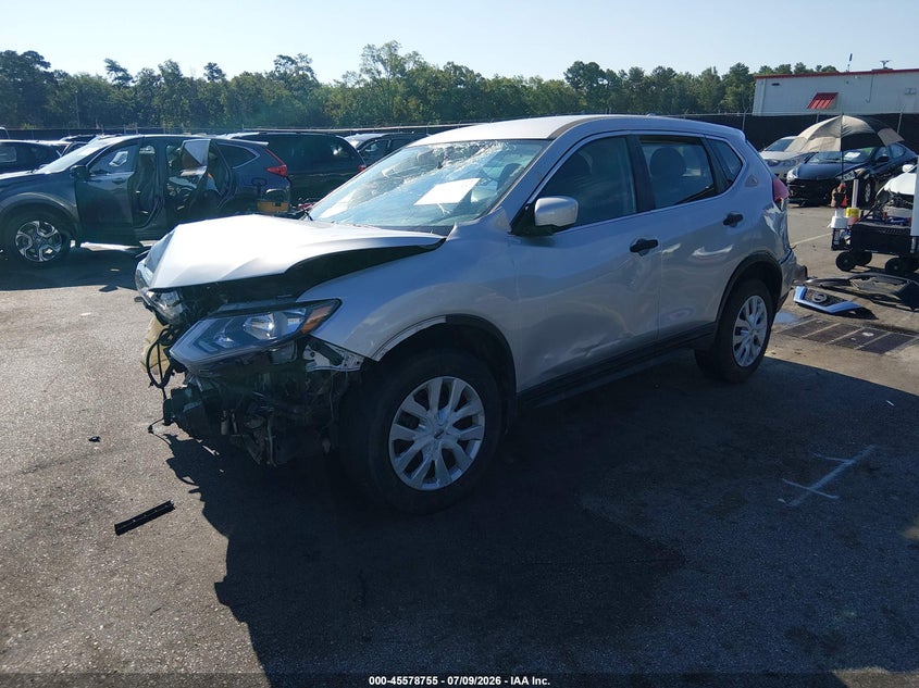 2017 Nissan Rogue, Удар спереди, IAAI, VIN KNMAT2MT7HP572150 — фото 2