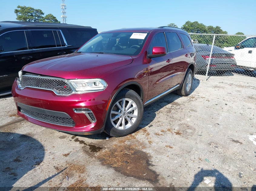 Vin: 1c4rdhag1nc173036, lot: 46077208, dodge durango sxt rwd 20222