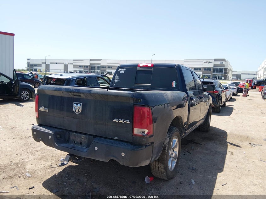 Vin: 3c6rr7lt2jg198113, lot: 46077259, ram 1500 big horn  4x4 5'7 box 20184