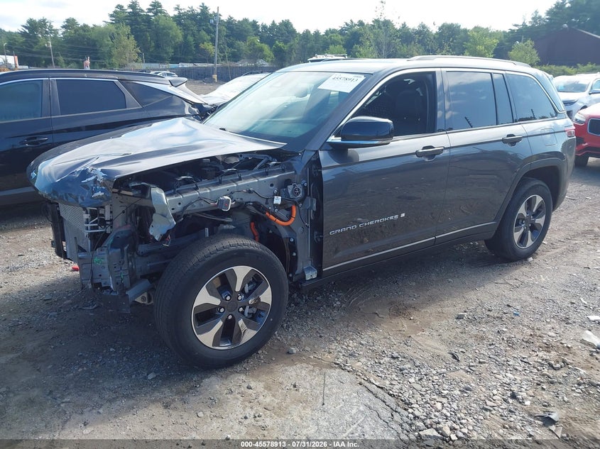 Vin: 1c4rjyb67n8756650, lot: 46077267, jeep grand cherokee 4xe limited 4x4 20222