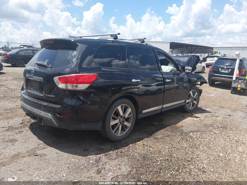 Vin: 5n1ar2mn6dc653704, lot: 46077502, nissan pathfinder platinum 20134