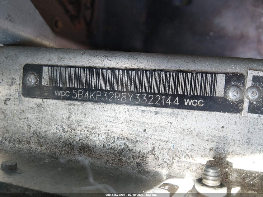 2000 WORKHORSE CUSTOM CHASSIS FORWARD CONTROL CHASSIS auction photo 8