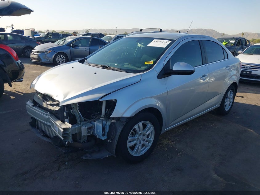 2016 Chevrolet Sonic, Front End, IAAI, VIN 1G1JC5SB6G4149709 — photo 2