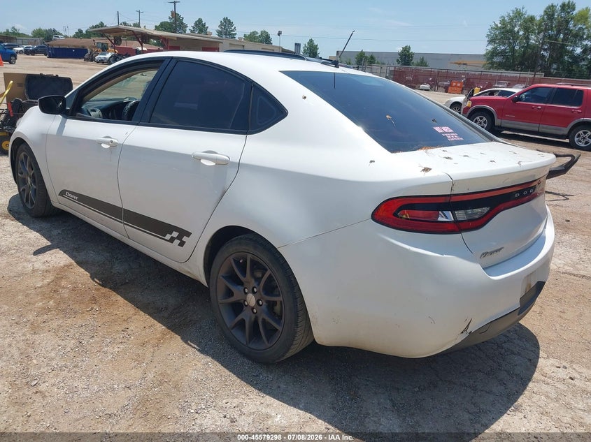 Vin: 1c3cdfaa8fd378956, lot: 46077651, dodge dart se 20153