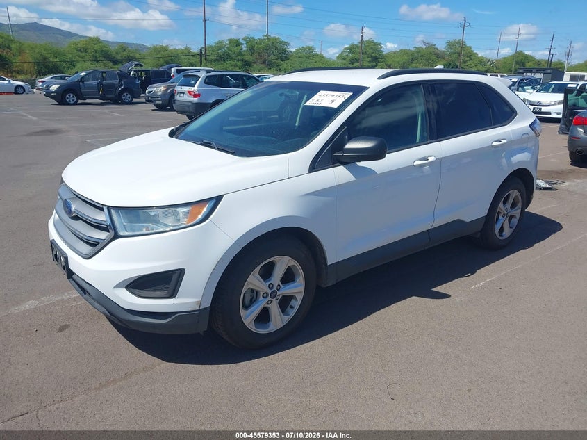 Vin: 2fmpk3g92gbb11605, lot: 46077706, ford edge se 20162