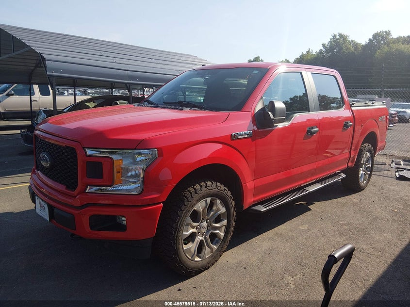 2019 Ford F-150, Правий зад, IAAI, VIN 1FTEW1E56KKE24482 — фото 2