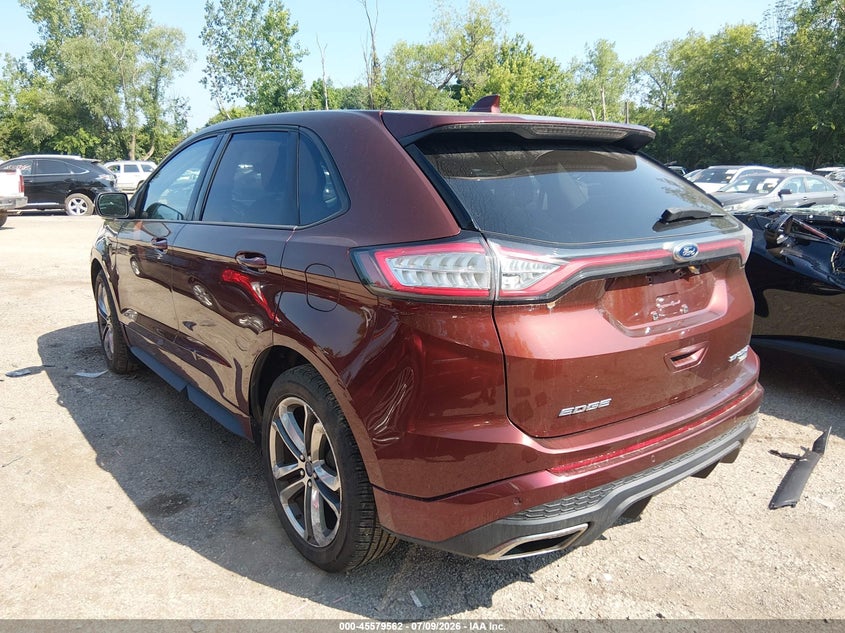 Vin: 2fmtk4ap9fbb07609, lot: 46077915, ford edge sport 20153