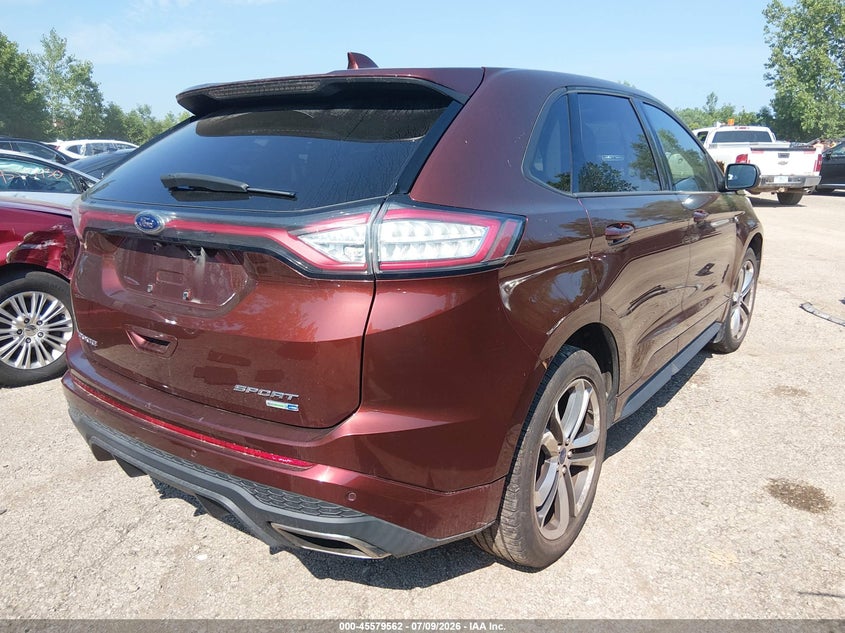 Vin: 2fmtk4ap9fbb07609, lot: 46077915, ford edge sport 20154
