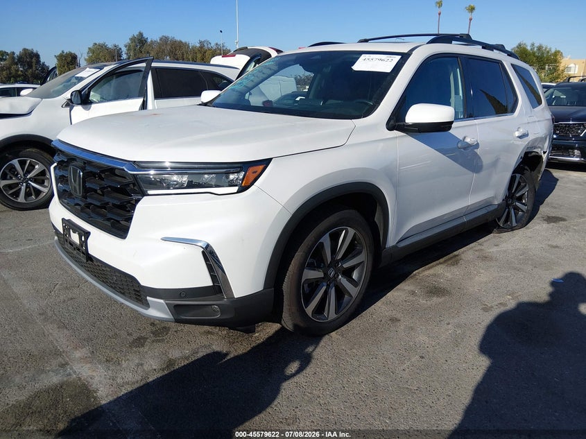 2024 Honda Pilot, Левый зад, IAAI, VIN 5FNYG2H74RB002389 — фото 2