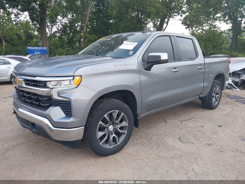 2023 Chevrolet Silverado, Exterior Burn, IAAI, VIN 3GCPDKEK5PG286393 — photo 2