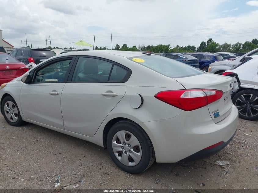 Vin: knafk4a63f5419998, lot: 46078156, kia forte lx 20153