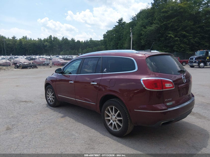Vin: 5gakvbkd5gj310057, lot: 46078220, buick enclave leather 20163