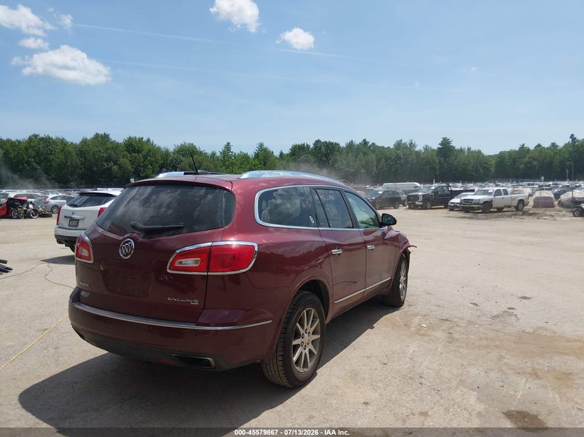Vin: 5gakvbkd5gj310057, lot: 46078220, buick enclave leather 20164