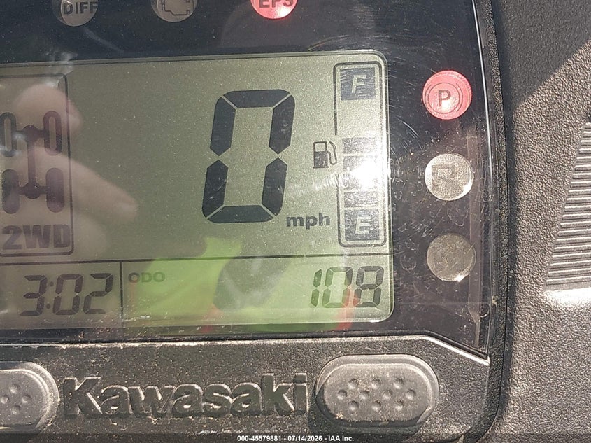2025 Kawasaki Krf800 F VIN: JKBRTCF12SB511528 Lot: 45579881