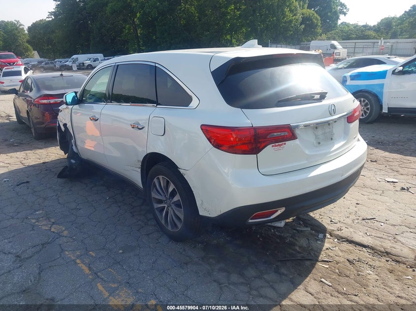 2016 ACURA MDX auction photo 3