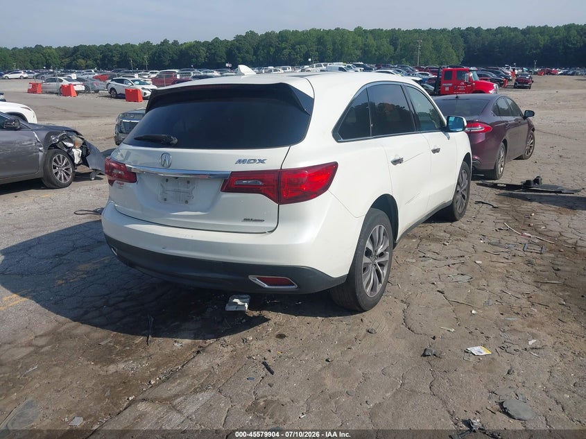 2016 ACURA MDX auction photo 4