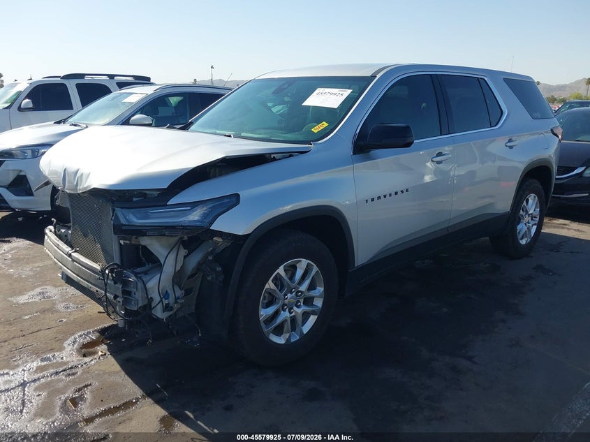 2022 Chevrolet Traverse, Front End, IAAI, VIN 1GNERFKW2NJ122013 — photo 2