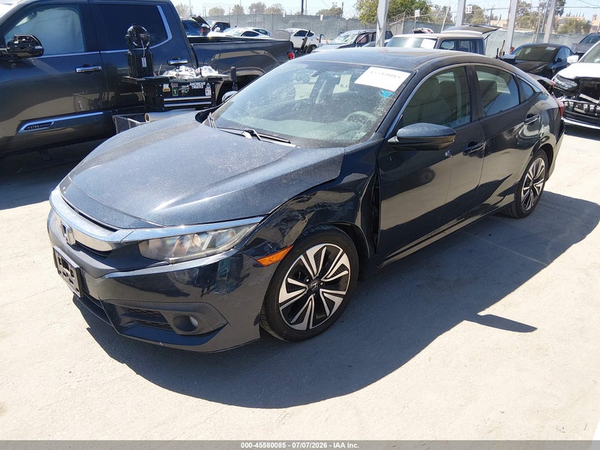 2017 Honda Civic, Rear, IAAI, VIN 2HGFC1F36HH635337 — photo 2