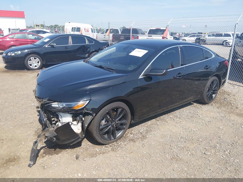 2021 Chevrolet Malibu, Front End, IAAI, VIN 1G1ZD5ST3MF077733 — photo 2