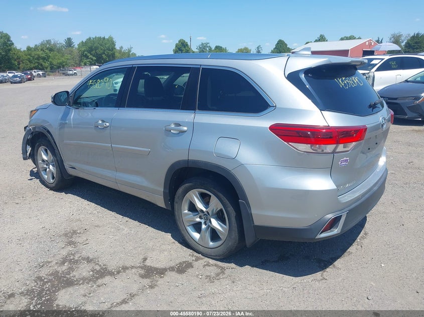 Vin: 5tddgrfh2ks077354, lot: 46078543, toyota highlander hybrid limited 20193