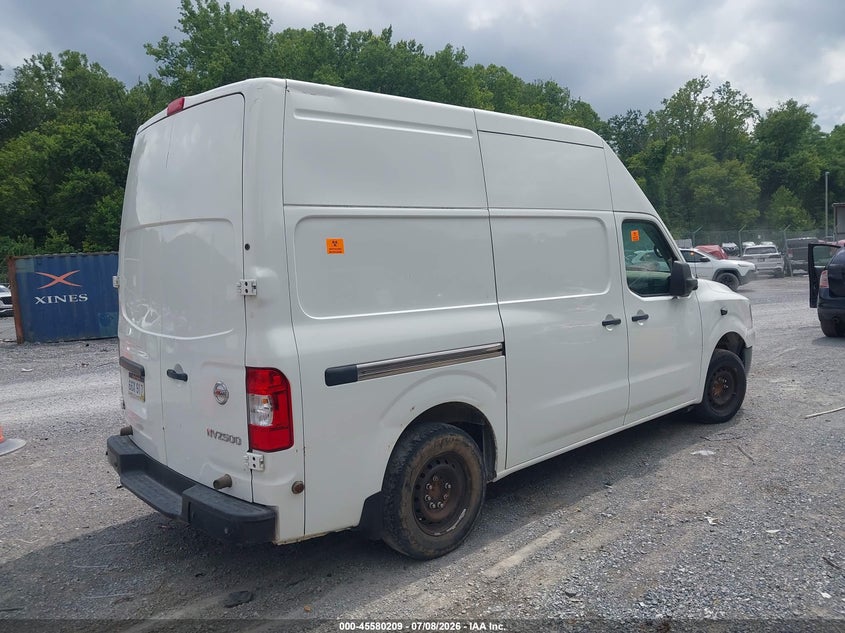 Vin: 1n6bf0ly1mn806668, lot: 46078562, nissan nv cargo nv2500 hd sv high roof v6 20214
