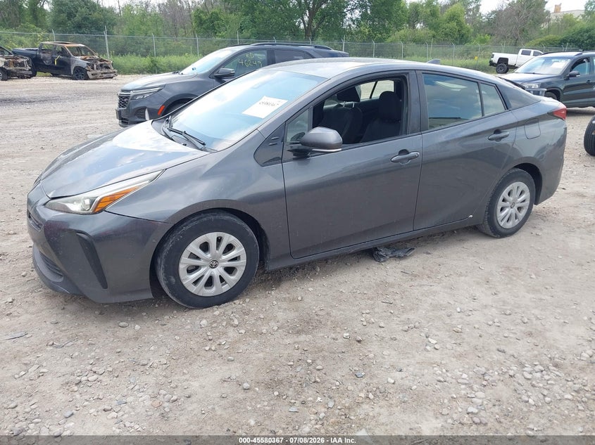 2019 Toyota Prius, Град, IAAI, VIN JTDKARFU6K3090468 — фото 2