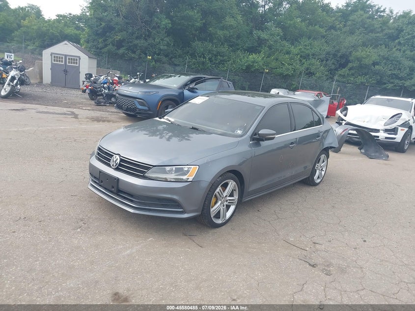 2015 Volkswagen Jetta 2.0L Tdi Se, Удар сзади, IAAI, VIN 3VW3A7AJ1FM261134 — фото 2