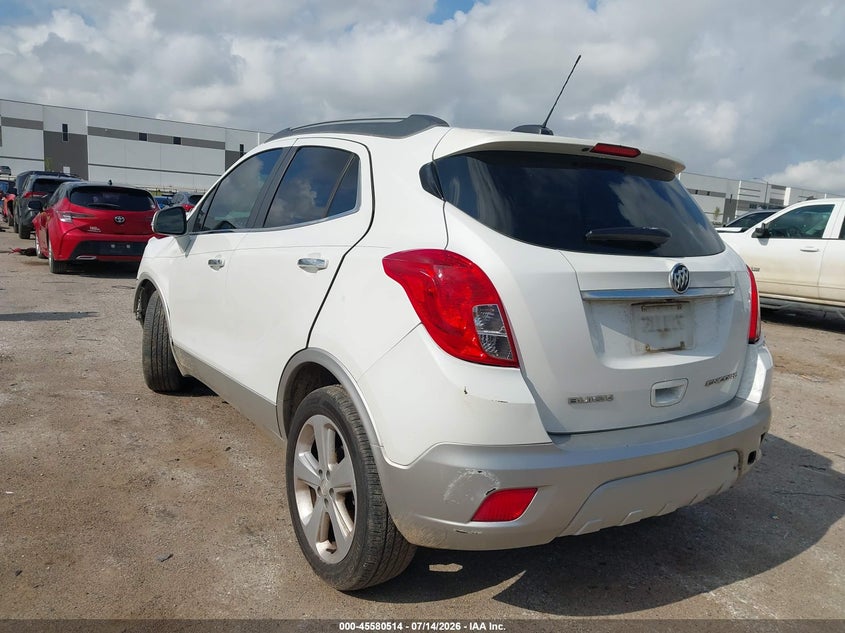 Vin: kl4cjcsb3gb687686, lot: 46078867, buick encore leather 20163