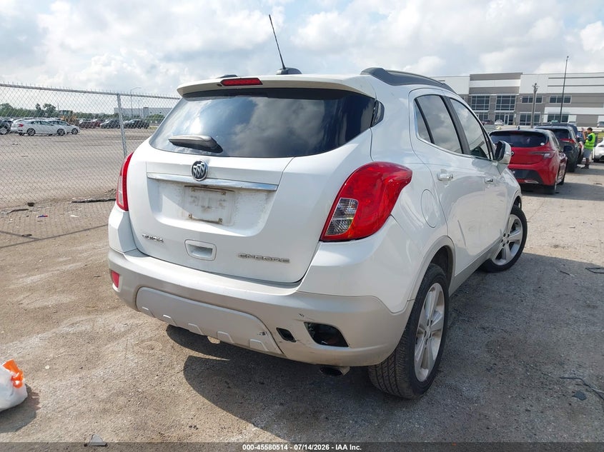 Vin: kl4cjcsb3gb687686, lot: 46078867, buick encore leather 20164
