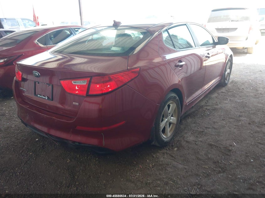 Vin: 5xxgm4a76fg519888, lot: 46078887, kia optima lx 20154