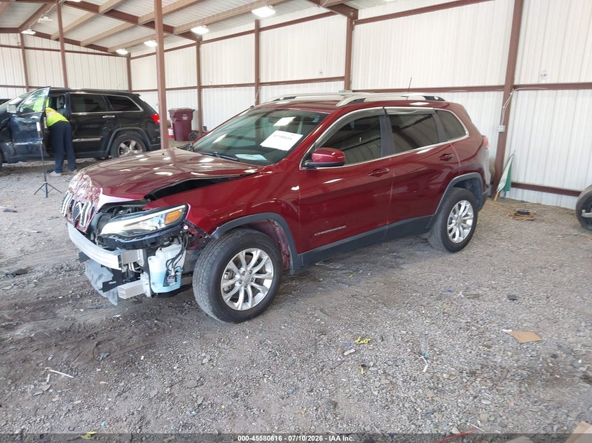 2019 Jeep Cherokee, Front End, IAAI, VIN 1C4PJMCB6KD433107 — photo 2