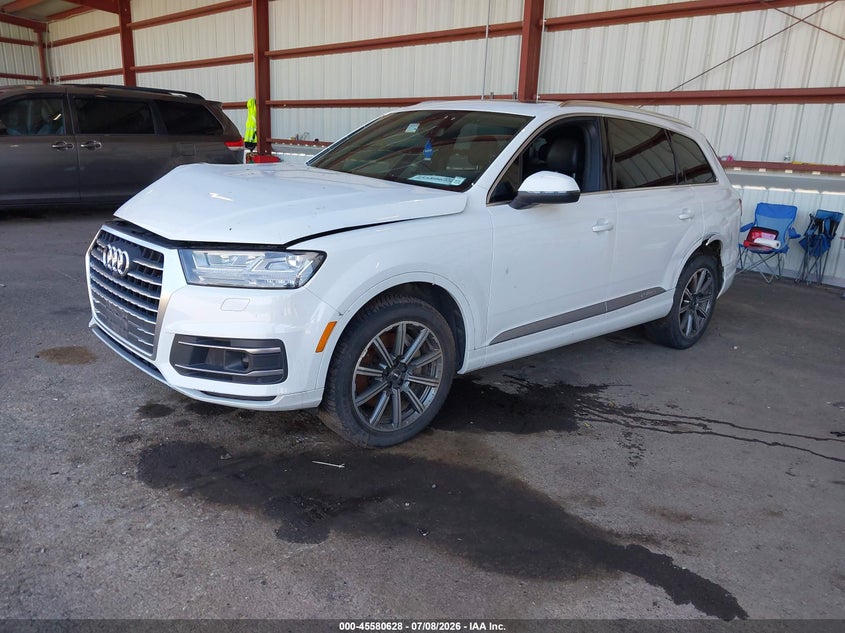Vin: wa1lhaf75jd018983, lot: 46078981, audi q7 2.0t premium 20182